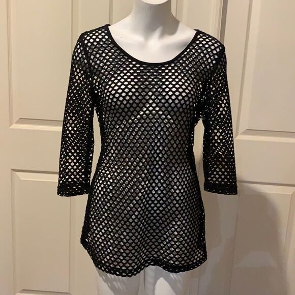 Soft Works Netted Top/cover up. Small - Picture 1 of 6